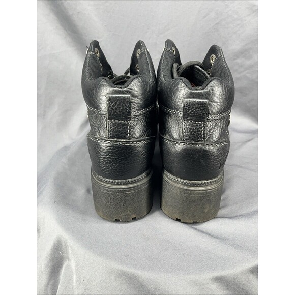 Harley Davidson 84280 Women's Motorcycle Boots Size 7.5 Black Lace Up - Picture 8 of 15